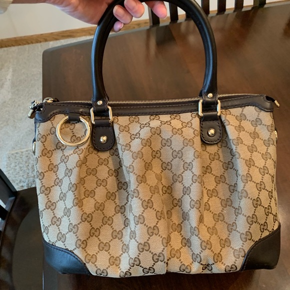 Gucci Sukey satchel with dustbag and shoulder strap Neiman Marcus - Picture 16 of 17